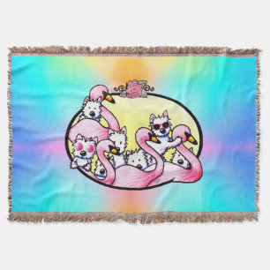 Florida Westies Throw Blanket Decke