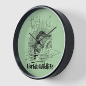 Florida Wildlife Clock Uhr (Winkel)