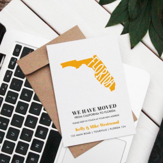 FLORIDA Wir haben neue Adresse Neue Zuhause versch Postkarte