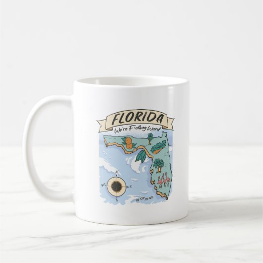 FLORIDA WIR SIND F*CKING WEIRD UNITED STAATEN MAP KAFFEETASSE (Links)