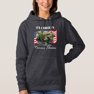 Florida Women's Pullover Dark Hoodie 