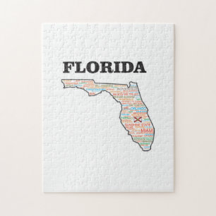 FLORIDA-WORT-STAAT PUZZLE