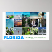 Florida Wünschenswert, dass Sie hier Reiseplakat-C Poster (Vorne)