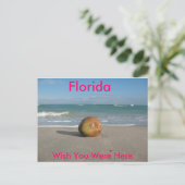 FLORIDA, wünschst du wärst hier, Postkarte (Stehend Vorderseite)