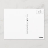 Florida Zebra Longwing Butterfly Postkarte (Rückseite)