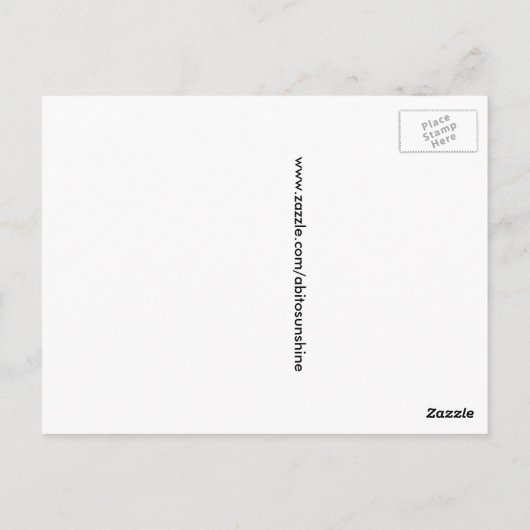 Florida Zebra Longwing Butterfly Postkarte (Rückseite)