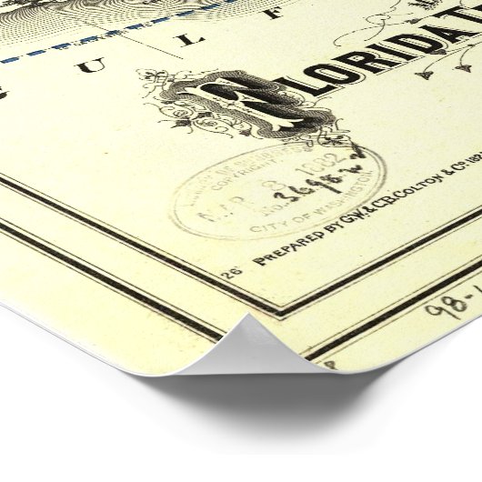 Florida Zentral- und Halbinselbahn Poster (Ecke)