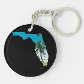 FLORIDA Zuhause Beach Ocean Palm Tree gefüllt Schlüsselanhänger (Rückseite)