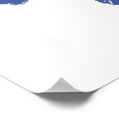 Florida Zuhause blau Poster (Ecke)