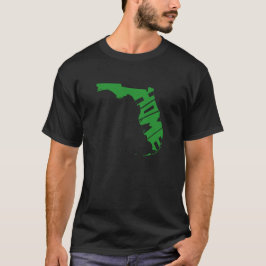Florida Zuhause Floridan Word Art Floridian Green T-Shirt