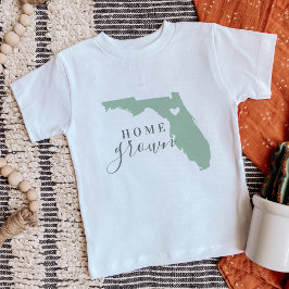 Florida Zuhause Grown | Staat-Karte bearbeiten Baby T-shirt