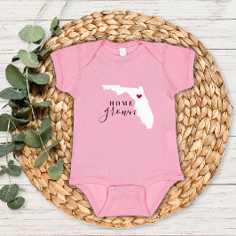 Florida Zuhause Grown Staat T-Shirt Baby Strampler