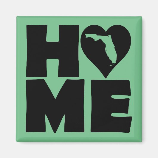 Florida Zuhause Heart Staat Kühlschrankmagnet (Vorne)