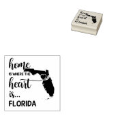 Florida Zuhause ist das Herz Gummistempel (Stempel)