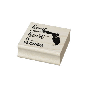 Florida Zuhause ist das Herz Gummistempel