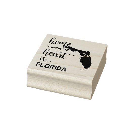 Florida Zuhause ist das Herz Gummistempel (Stempel)