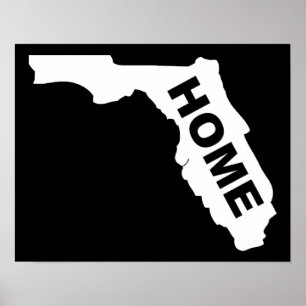 Florida Zuhause Poster Signature Sunshine Staat