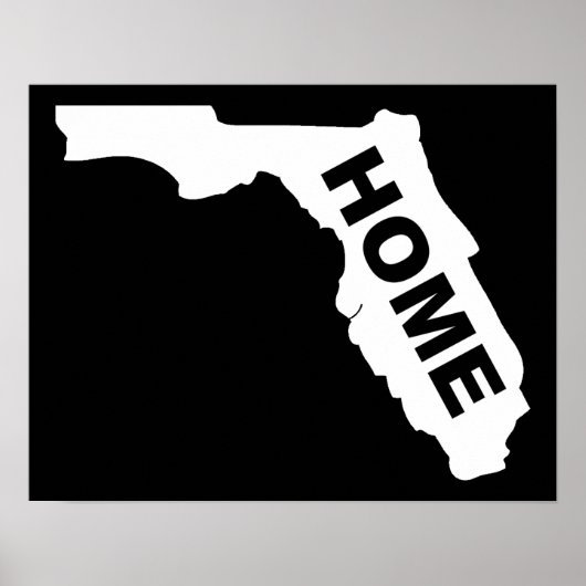 Florida Zuhause Poster Signature Sunshine Staat (Vorne)