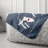 Florida Zuhause Staat Personalisiert Sherpadecke