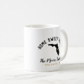 Florida Zuhause Sweet Zuhause Family Monogram Tass Kaffeetasse (VorderseiteRechts)