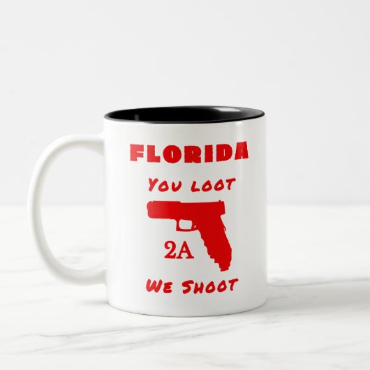 Florida Zweite Änderung Freiheit Zweifarbige Tasse (Links)
