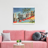 FloridaLarge Letter ScenesFlorida Leinwanddruck (Insitu (Wohnzimmer))