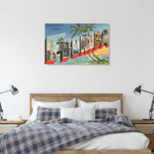 FloridaLarge Letter ScenesFlorida Leinwanddruck (Insitu (Schlafzimmer))
