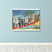 FloridaLarge Letter ScenesFlorida Leinwanddruck (Insitu (Holzboden))
