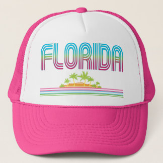 FLORIDARetro Neonpalmen Truckerkappe