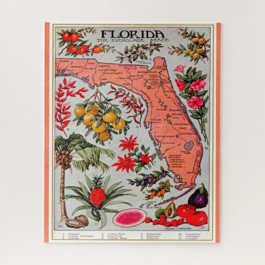Floridas Bounty 16x20 Jigsaw Puzzle (Vertikal)