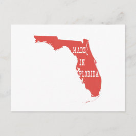 Floridas Roter Floriden aus Florida geformt Florid Postkarte