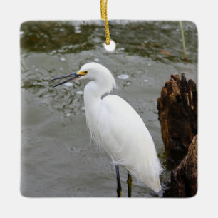 Floridas singender Reiher Keramikornament