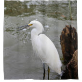 Florida's Singing Egret Duschvorhang (Vorderseite)