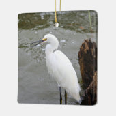 Florida's Singing Egret Keramikornament (Links)