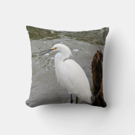 Florida's Singing Egret Kissen