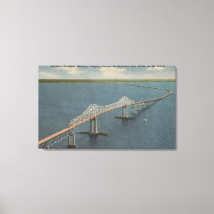 Floridas Sonnenschein Skyway BridgeFlorida Leinwanddruck