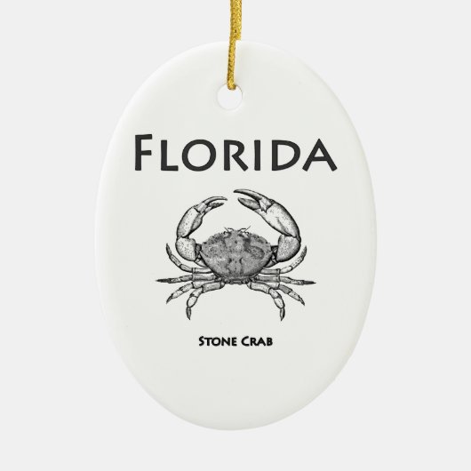 Floridasteinkrabbe Keramikornament (Vorne)