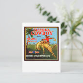 Floriday Cowboy Postkarte (Stehend Vorderseite)