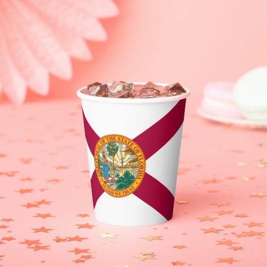 Floridian Flag, Flag of Florida Pappbecher (Insitu)