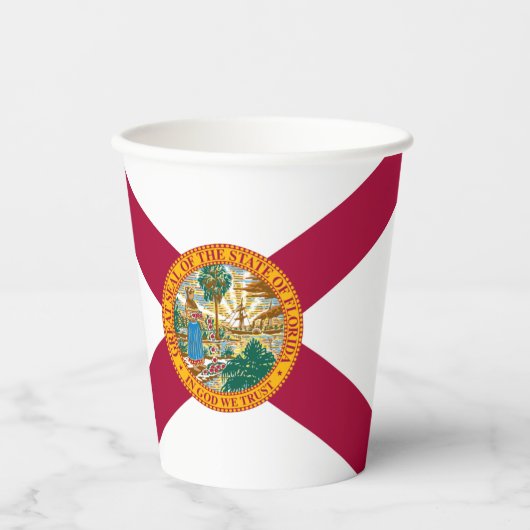 Floridian Flag, Flag of Florida Pappbecher (Vorderseite)