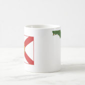 Floridian Flag + Map-Tasse Kaffeetasse (Mittel)