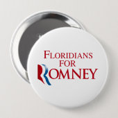 FLORIDIANS FÜR ROMNEY.png Button (Vorne & Hinten)