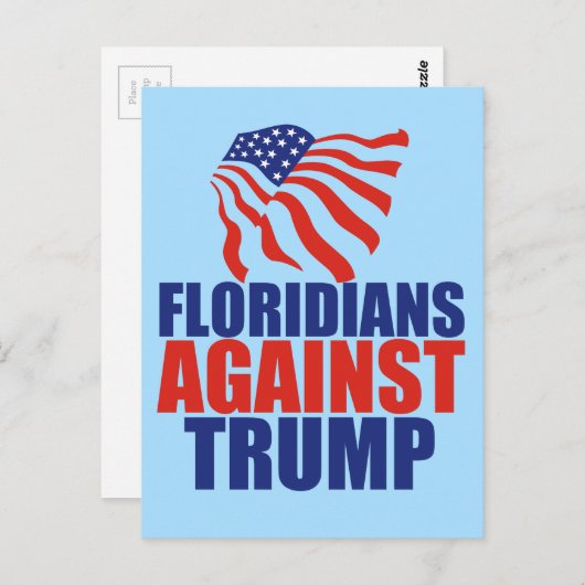 Floridis gegen Trump Postkarte (Vorne/Hinten)