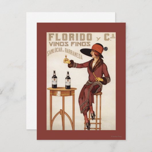 Florido Vinos Finos - Sanlucar de Barrameda Postkarte (Vorne/Hinten)