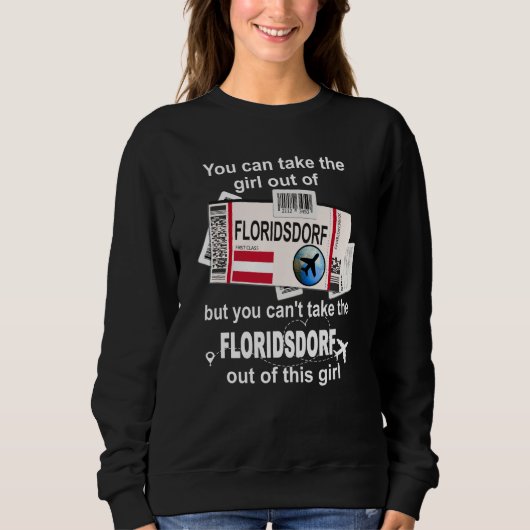 Floridsdorf Boarding Pass Floridsdorf Girl Florids Sweatshirt (Vorderseite)