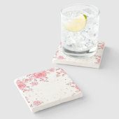 florieren steinuntersetzer (Seitenansicht)