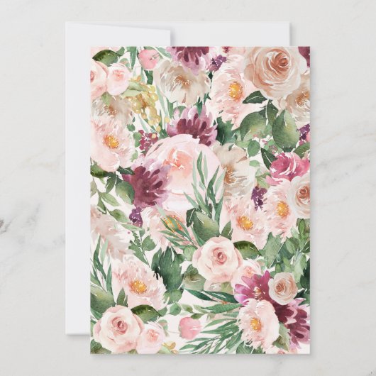 florierend elegant danke einladung (Rückseite)