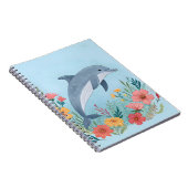 Floriger Delfin Notizblock (Rechte Seite)