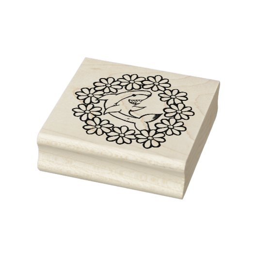 Floriger Hai Gummistempel (Stempel)