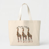 Florillas Giraffe Tote Bag Jumbo Stoffbeutel (Vorne)